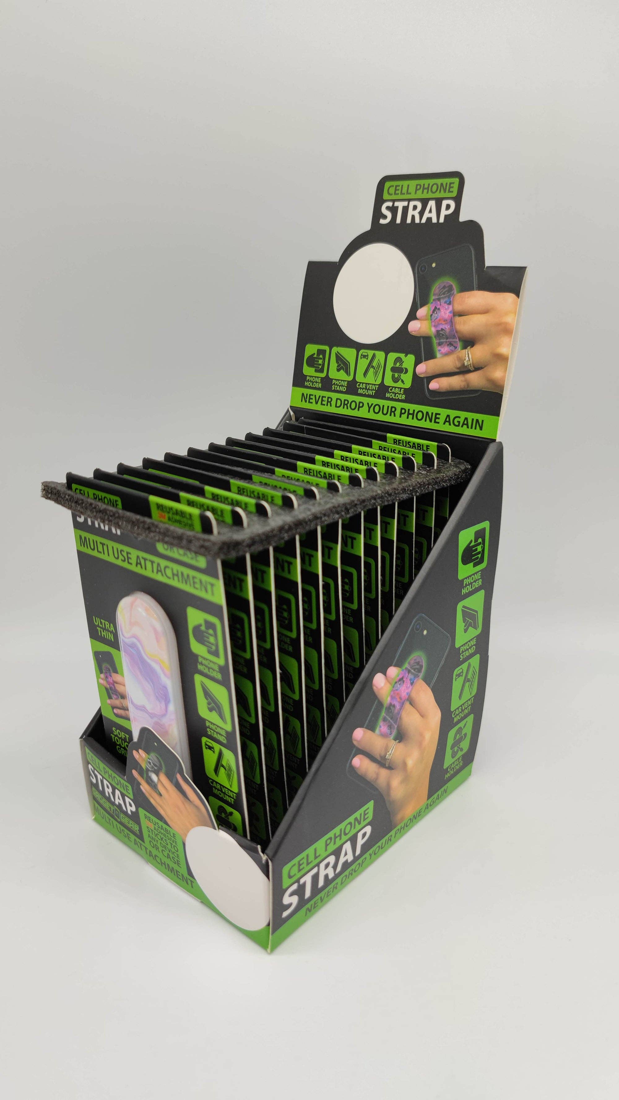 Novelty Brands - Wholesale Phonecase Strap - Gadget Gear Cell Phone Strap Assortment BULK - 12/Display1