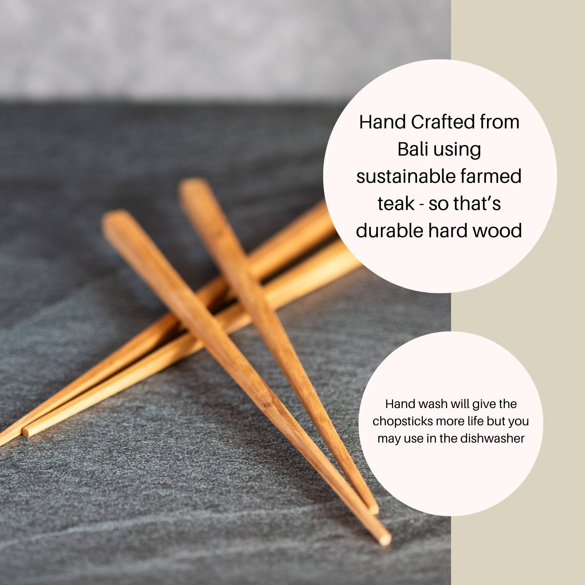 Jak Jak Home – wholesale Chopsticks – Wooden Chopsticks Teak Gift for Foodie 2