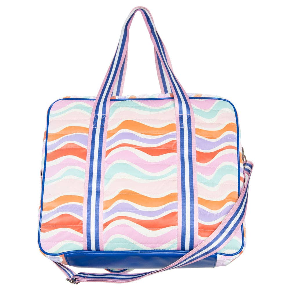 Multicolored Retro Wave Colors Cute Pickleball Bag for wholesale on Faire3