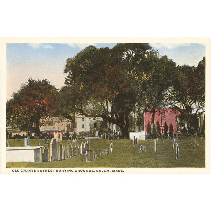 Postcard MA-579 Old Charter Street Burying Grounds, Salem, M for wholesale by Found Image Press