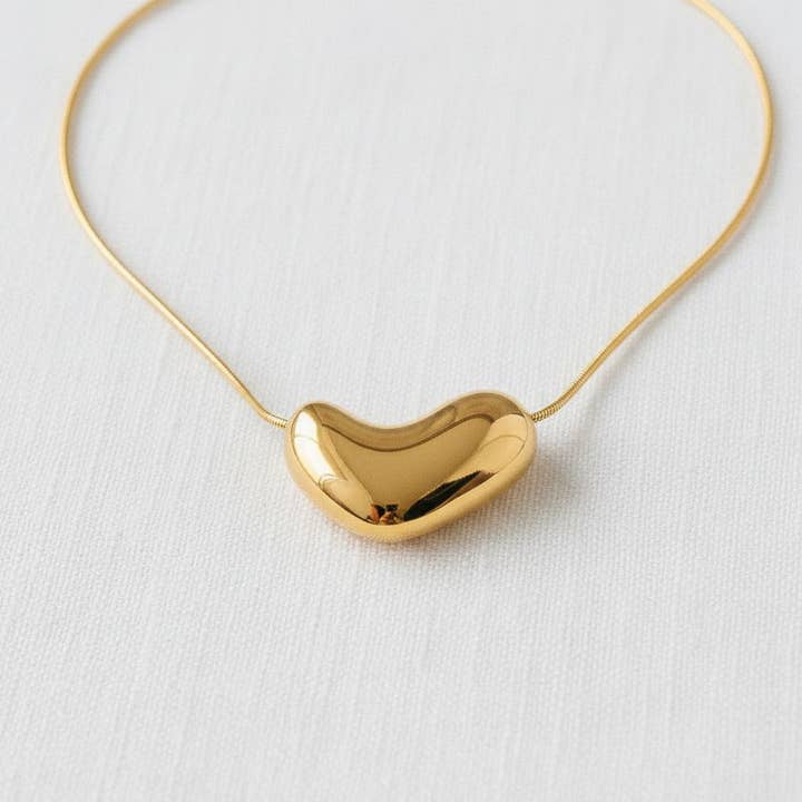 Gold Snake Chain Pendant Necklace for wholesale by paperln