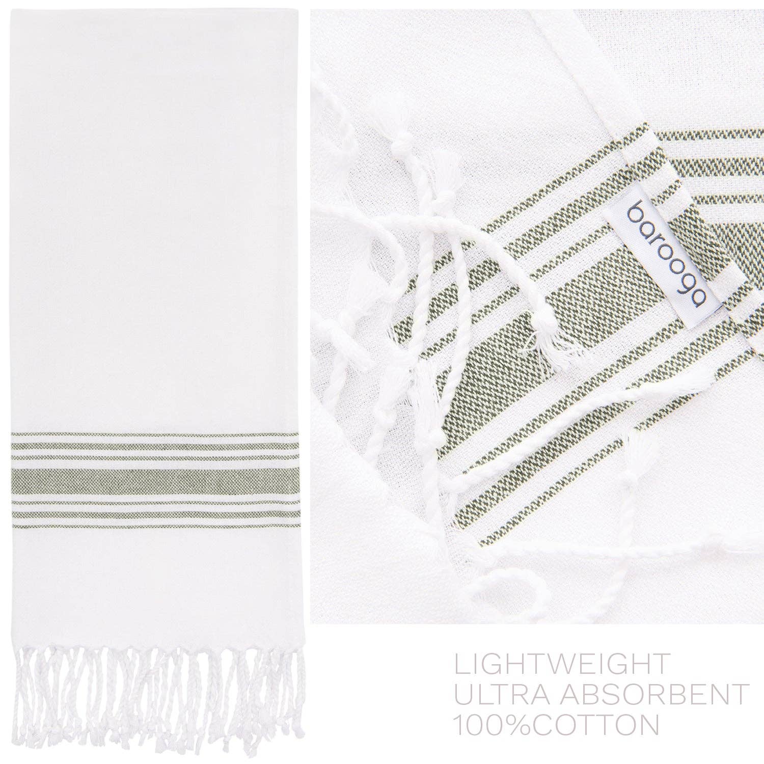 Barooga - Wholesale Hand Towel - Farmhouse Turkish Hand Towel (Set of 3), 18 x 38 inches25