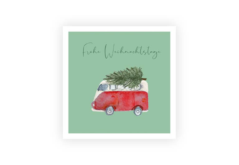 Hey!Cards GmbH & Co. KG - Wholesale Christmas Card - Christmas van | Christmas | postcard