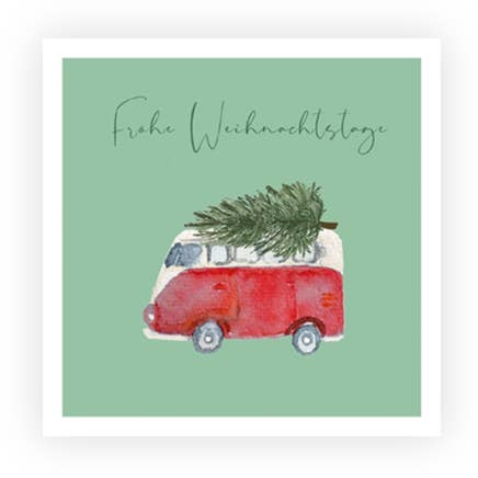 Hey!Cards GmbH & Co. KG - Wholesale Christmas Card - Christmas van | Christmas | postcard0