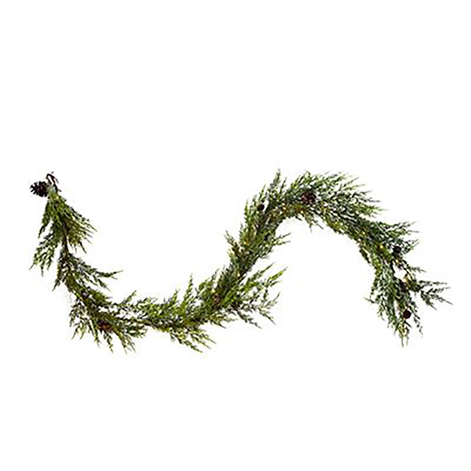 A&B Home Group Inc. – Großhandel Wimpel/Girlande – 6FT LED Zedern-/Kiefernzapfengirlande, 30L, 6/18H Timer0