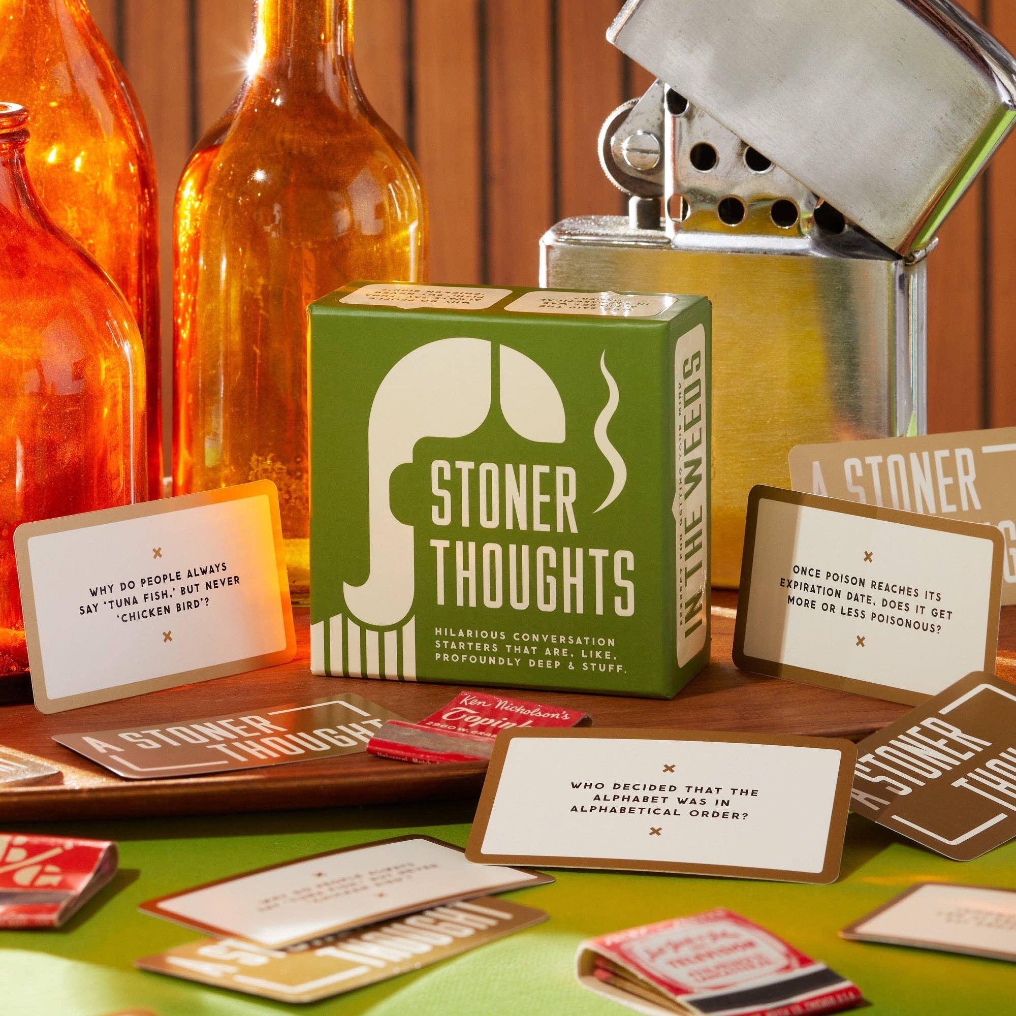 Chronicle Books - Wholesale Card Game - Brass Monkey Stoner Thoughts Conversation Starters3