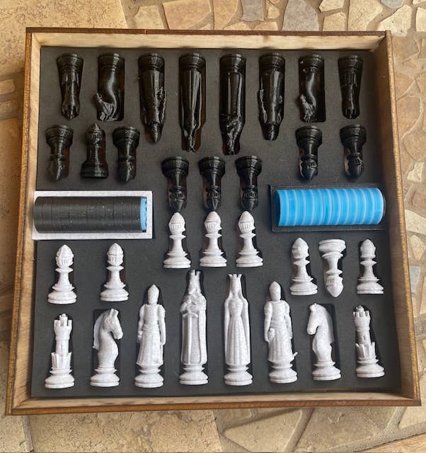 Through The Fire Design - Wholesale Board Game - Checkers & Chess Game Box, Fishing or Wildife theme6