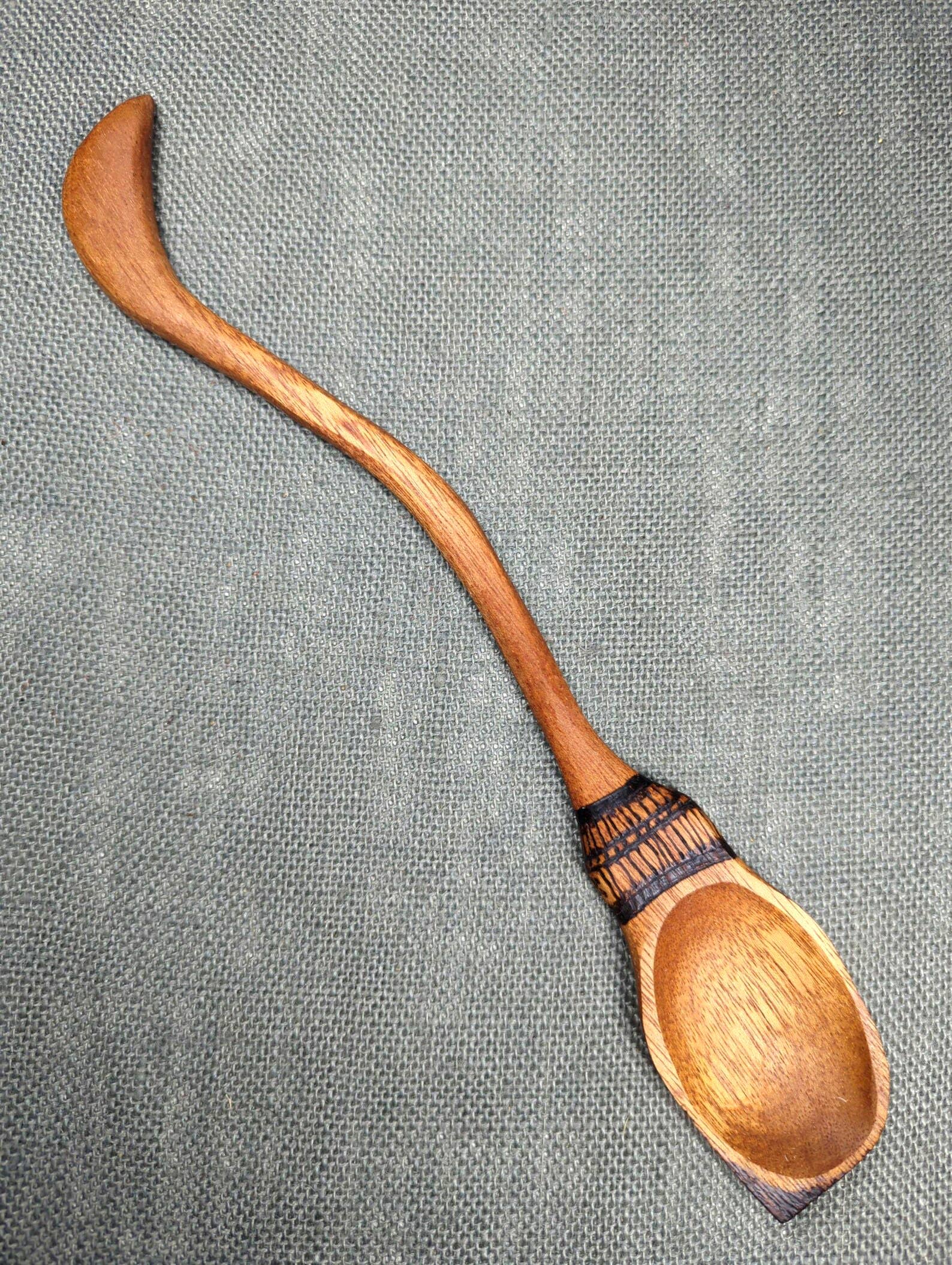 Chaos Woods - Wholesale Kitchen Spoon - Witch Broom Spoon - Hand carved Mahogany wood for cooking3