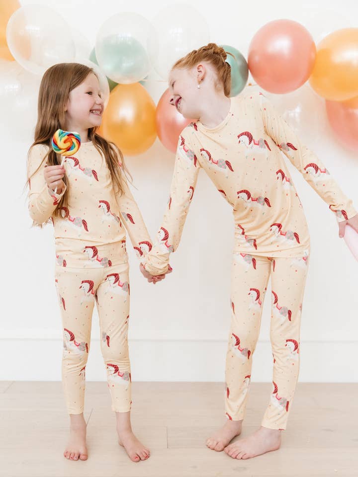 Carousel Pajama Set for wholesale by Loocsy LLC