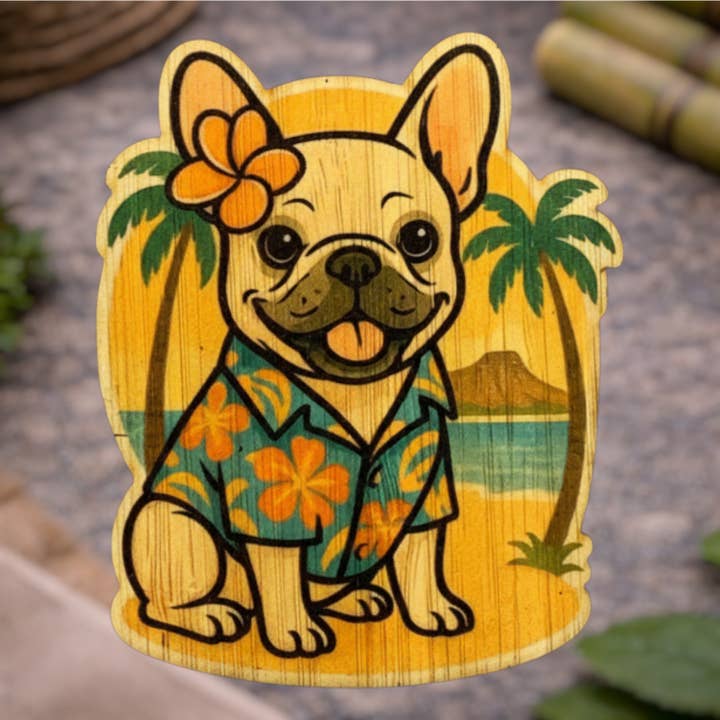Hawaiiansk mops för wholesale av Bamboo Wood Stickers