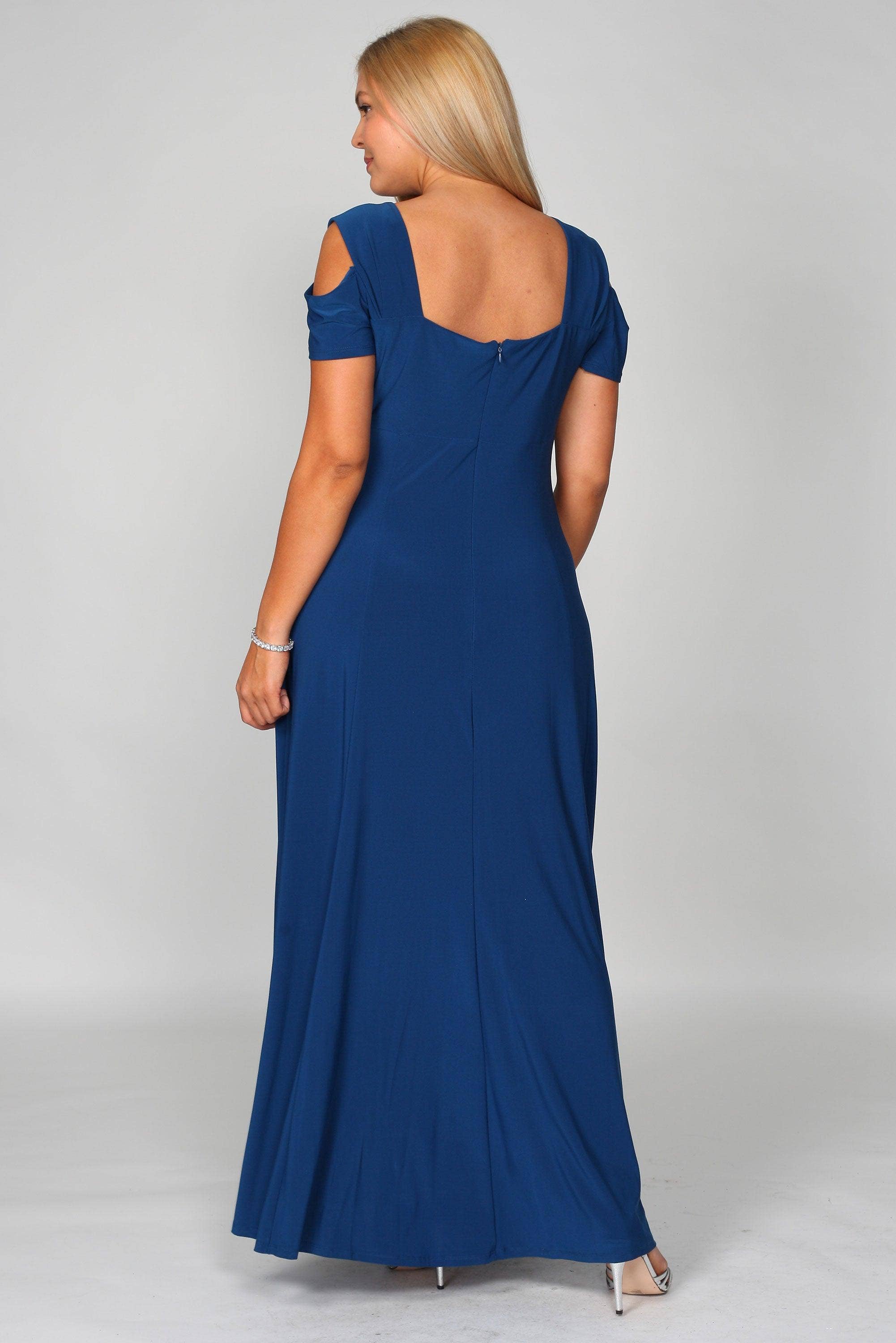 Kos Couture - Wholesale Gown - Women's - R&M Richards 1367W Long Plus Size Formal Evening Dress4