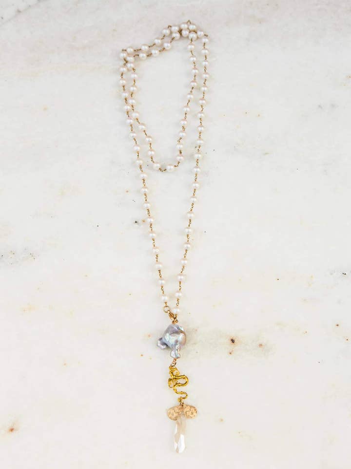 Collier lasso à maillons pour la vente par Bittersweet Designs