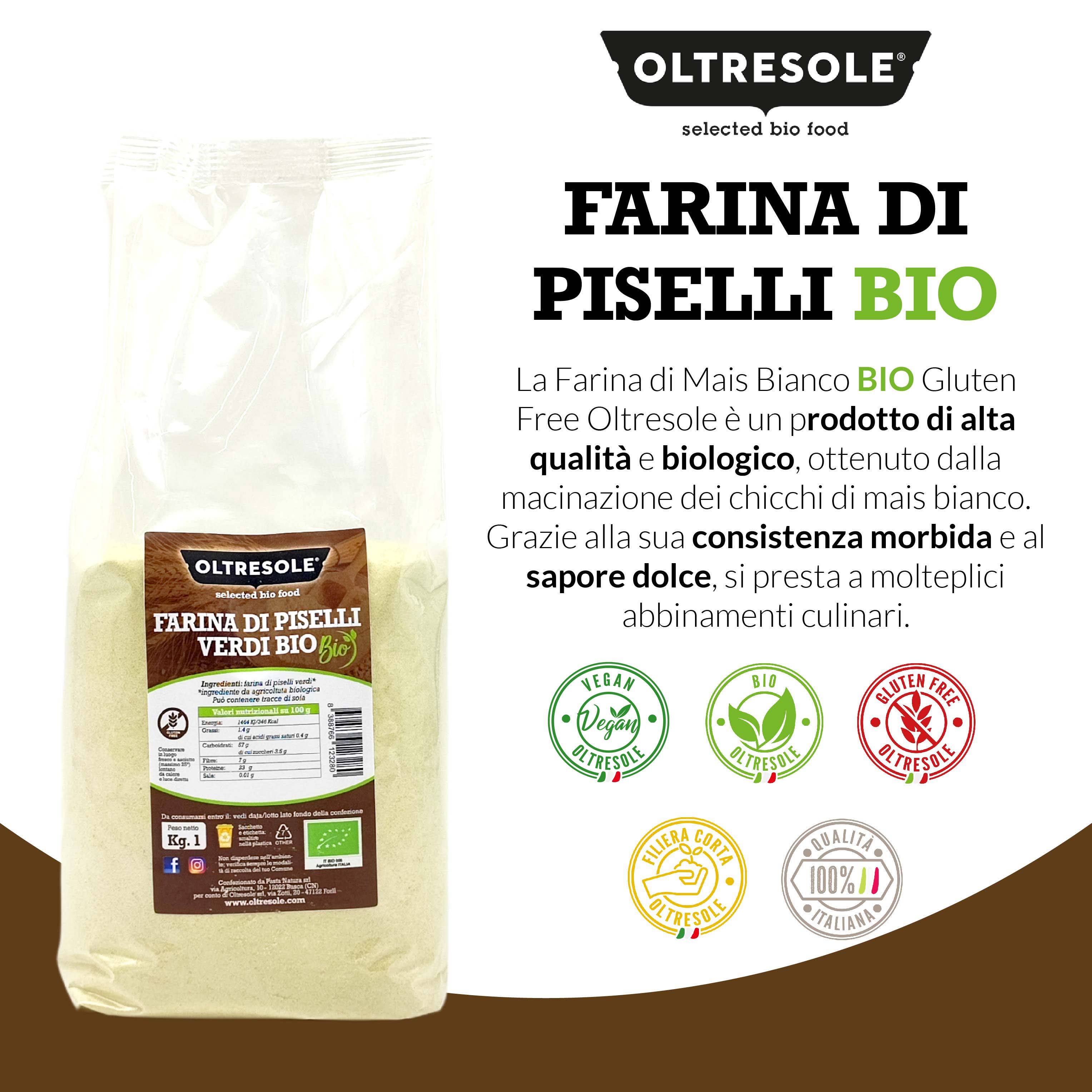 Oltresole - Wholesale Gluten-Free Flour - ORGANIC PEA FLOUR 1 Kg3