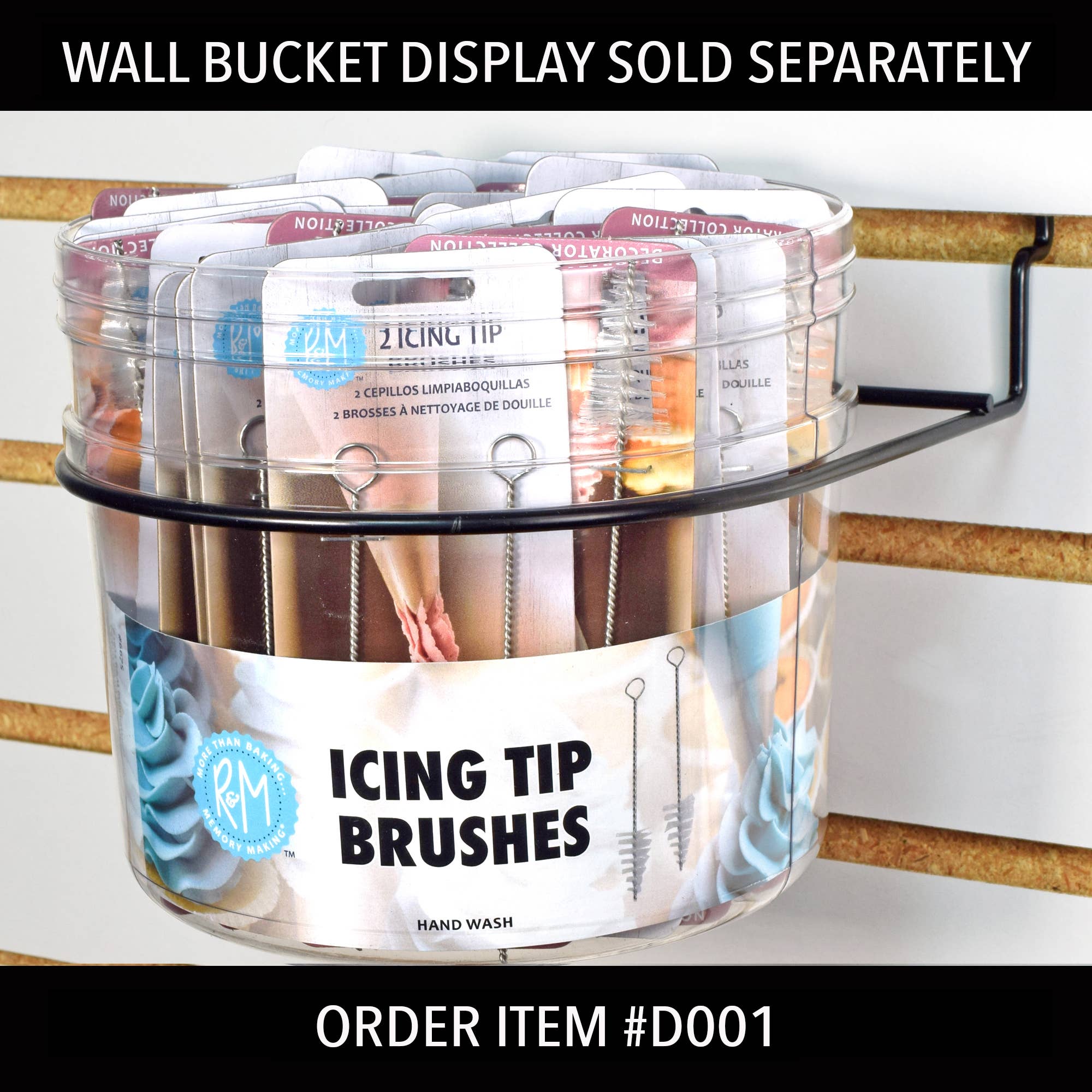 R&M International - Wholesale Cake decorating kit - Wall Bucket Refill Icing Tip Brush /360
