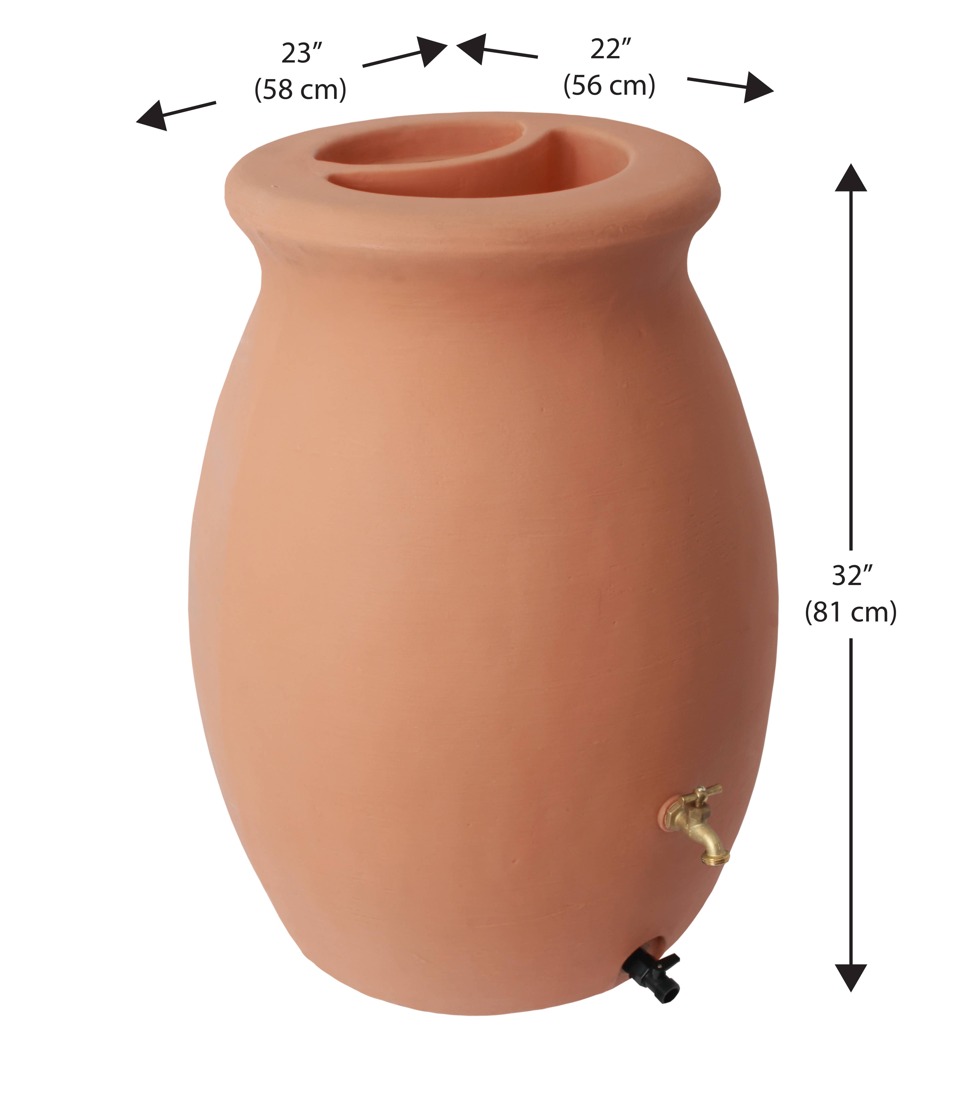 Algreen - Wholesale Outdoor Ornament/Decor - Castilla 50 Gallon Flat Back Rain Barrel32