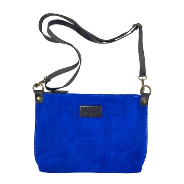 Chenson & Gorett - Wholesale Shoulder Bag - Women's - Italian Suede Leather Crossbody Bag with Zipper