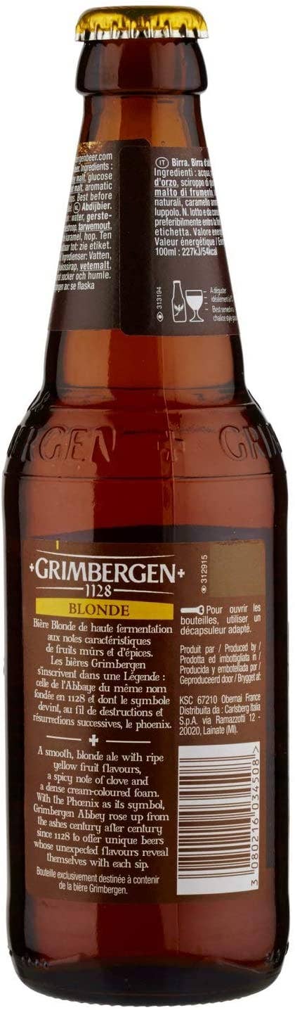 Haus der Biere Berlin - Wholesale Beer - Grimbergen Blonde 0.33L - Abbey Beer from Belgium with 5.5% Vol2