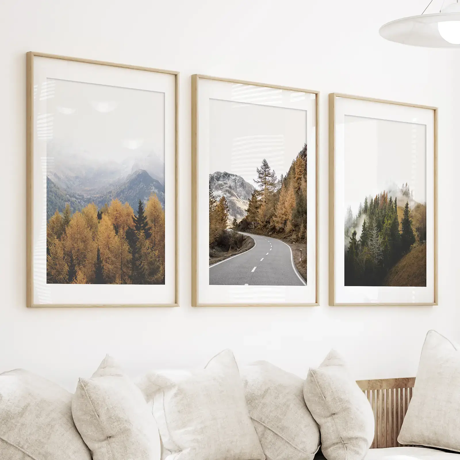 Art Lane - Wholesale Gallery Wall Set - Brown Autumn Mountain Forest Scenery. Nature Landscape8