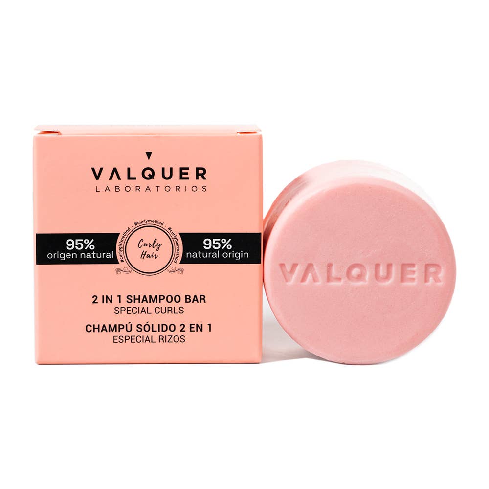 Valquer Laboratorios - Vendita all'ingrosso Shampoo a saponetta/solido - Shampoo solido 2-in-1 metodo Curly - speciale per capelli ricci - 70 g0