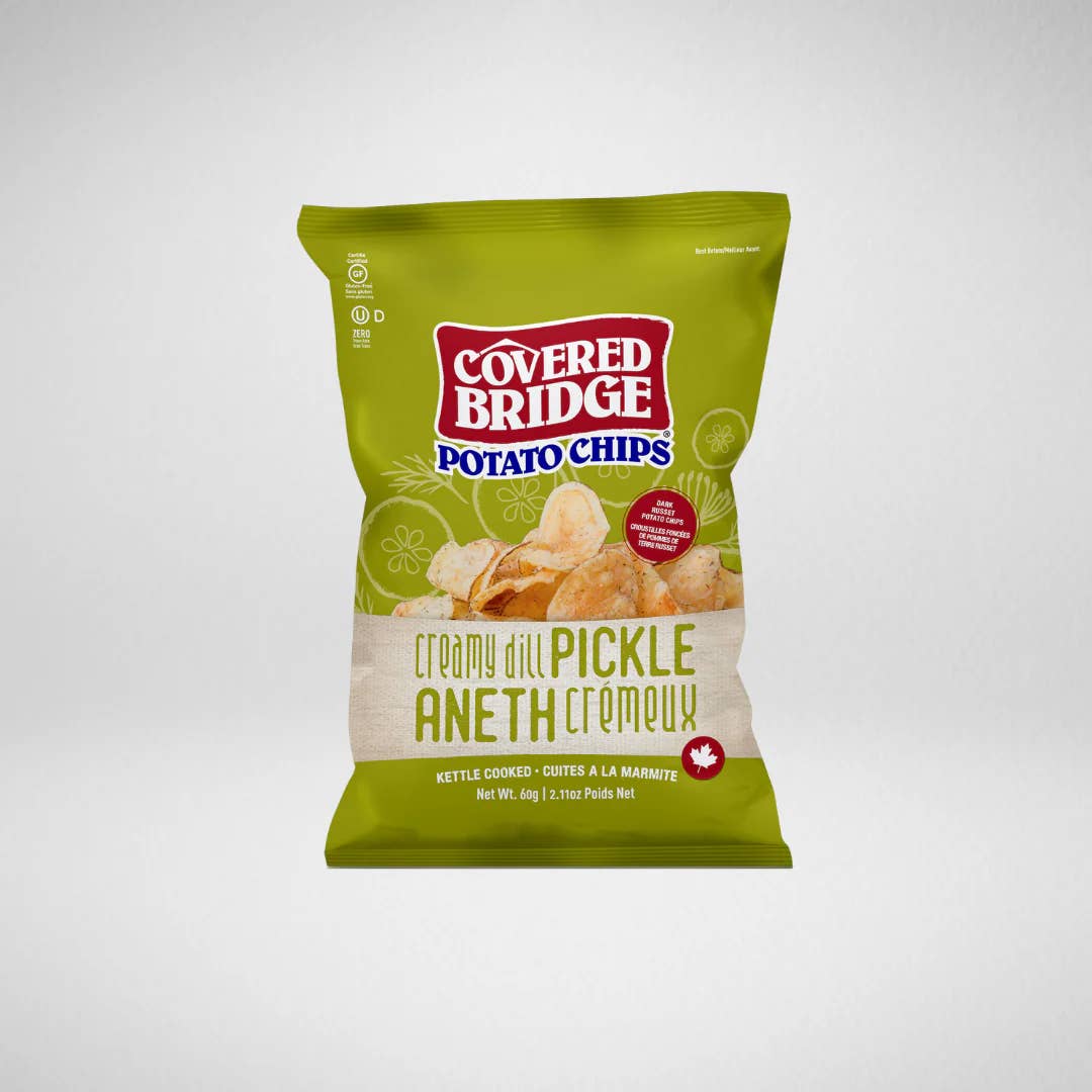 Milo & Dexter – wholesale Chips – 60g Krämiga Picklechips - Covered Bridge