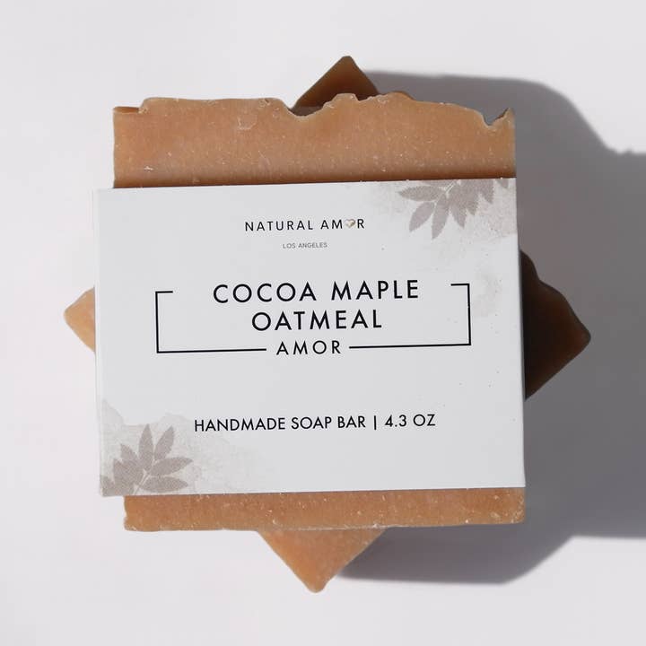 Cocoa Maple Oatmeal Soap Bar (Unscented) for wholesale by Natural Amor LLC