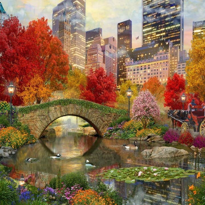 Central Park Paradise 1000 Piece Jigsaw Puzzle for wholesale by Springbok Puzzle