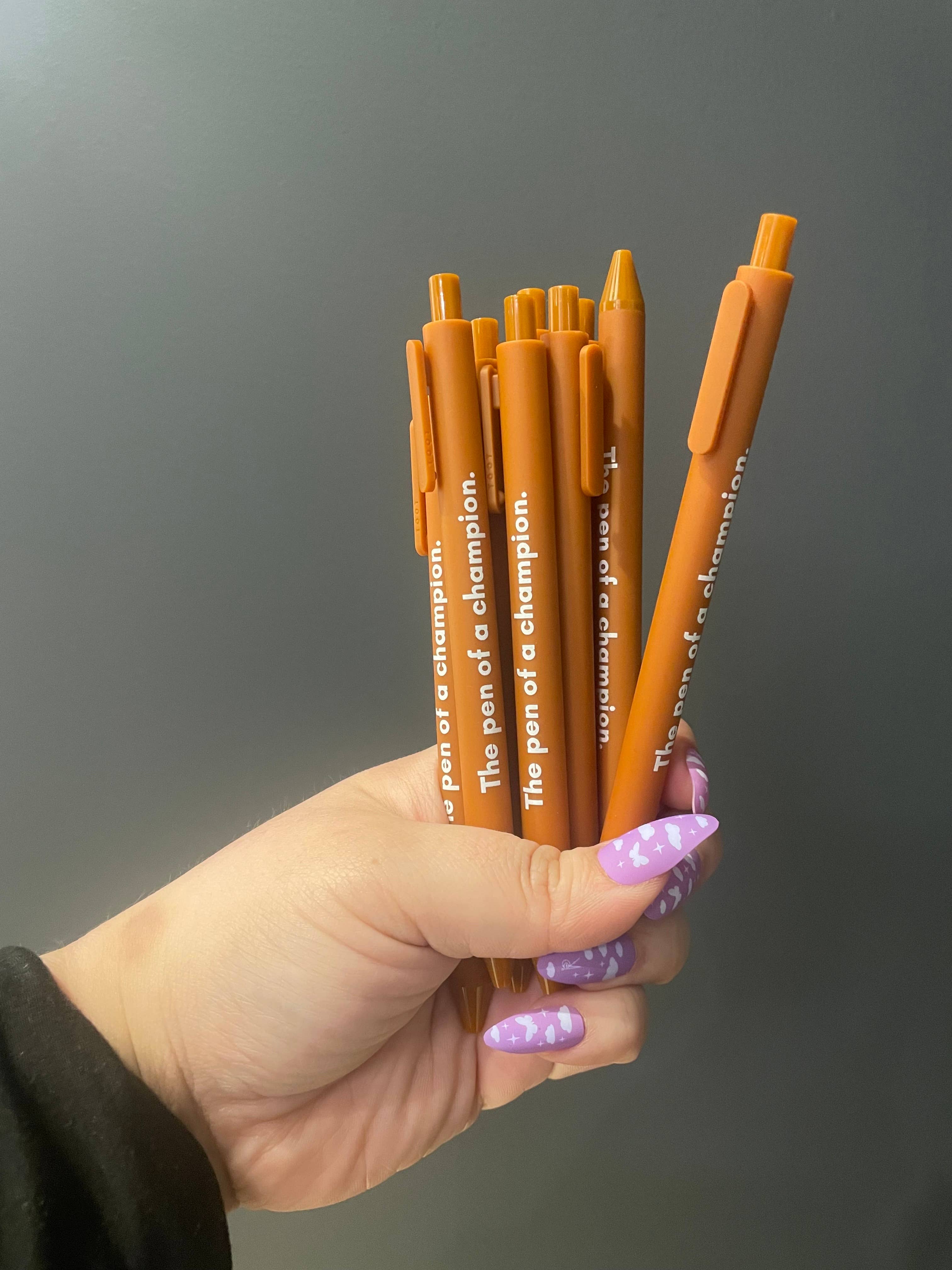 GetBullish - Vendita all'ingrosso Penne - CONFEZIONE INGROSSO Penna di un Campione Penna Individuale 🏆 Penna Gel a Scatto8