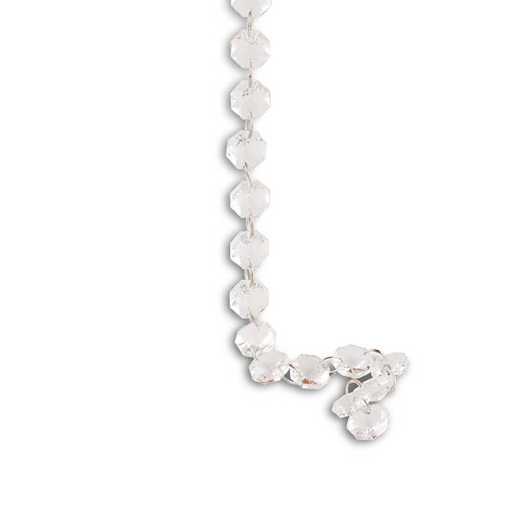 Weddingstar Inc. – Arco de bandeirinhas por atacado – Guirlanda frisada acrílica transparente