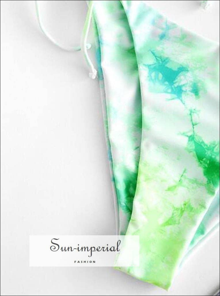 Sun Imperial - Wholesale Two Piece Swimsuit - Women's - Tie Dye String Bikini Swimsuit - Day Sky Blue7