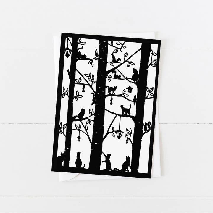 Squirrel Tacos Papercuts - Vendita all'ingrosso Biglietti di auguri generici - Biglietto d'auguri - Love Cats4