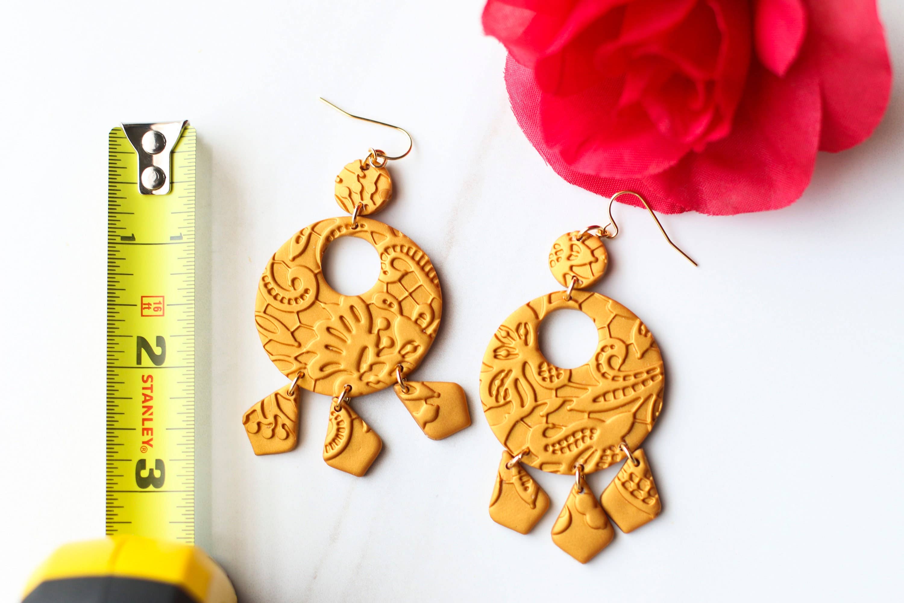 Skye Eclisse Jewelry - Vendita all'ingrosso Orecchini pendenti - Orecchini messicani in oro per donna, orecchini Frida Kahlo9