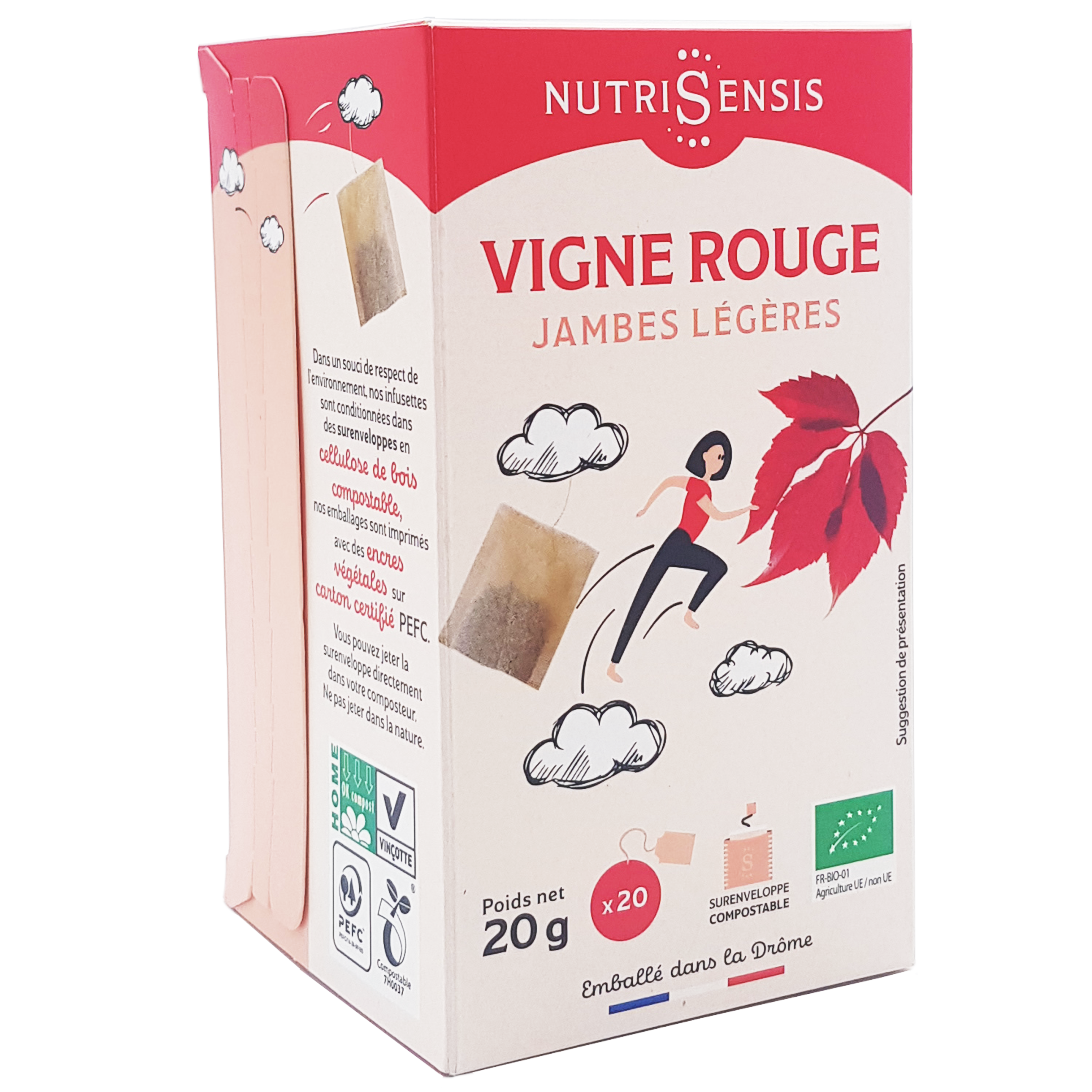 Nutrisensis - Wholesale Health/Detox Tea - NUTRISENSIS - Organic red vine infusion - 20 bags4