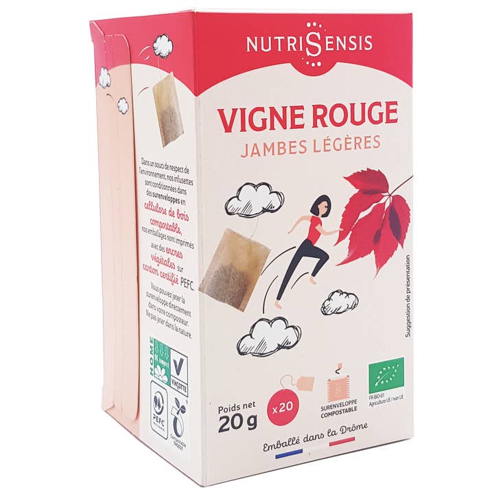Nutrisensis - Wholesale Health/Detox Tea - NUTRISENSIS - Organic red vine infusion - 20 bags4