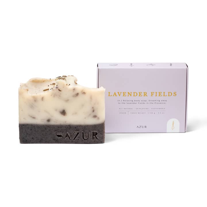 Azur Natural Bodycare BV - Wholesale Zeepblok - Lavender Fields | natuurlijke zeep body bar0