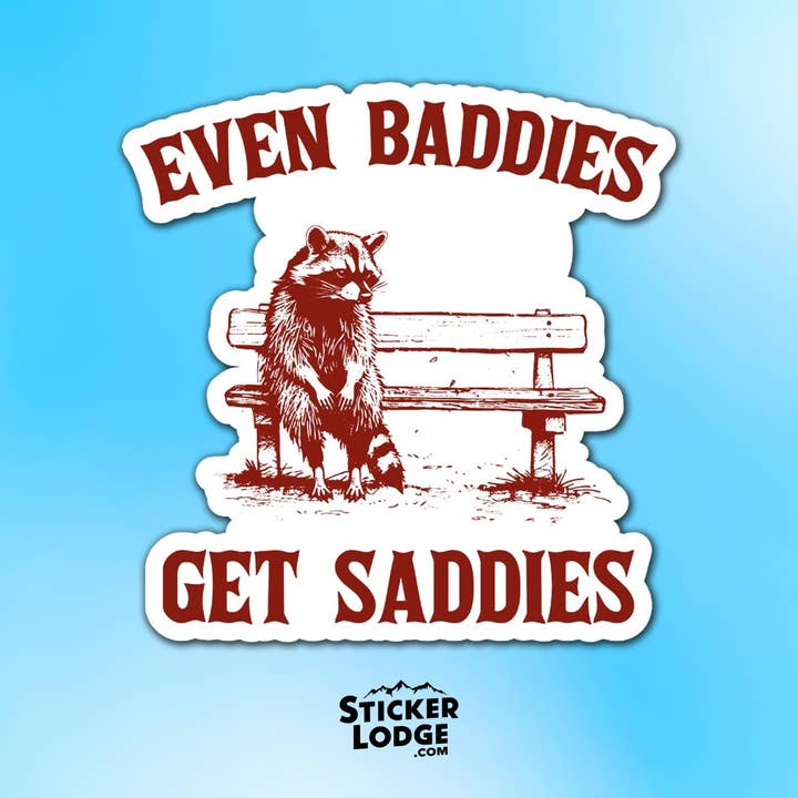 Even Baddies Get Saddies Vinyl Sticker and other Purchase Wholesale badebombe. Free Returns & Net 60 Terms on Faire trending on Faire.