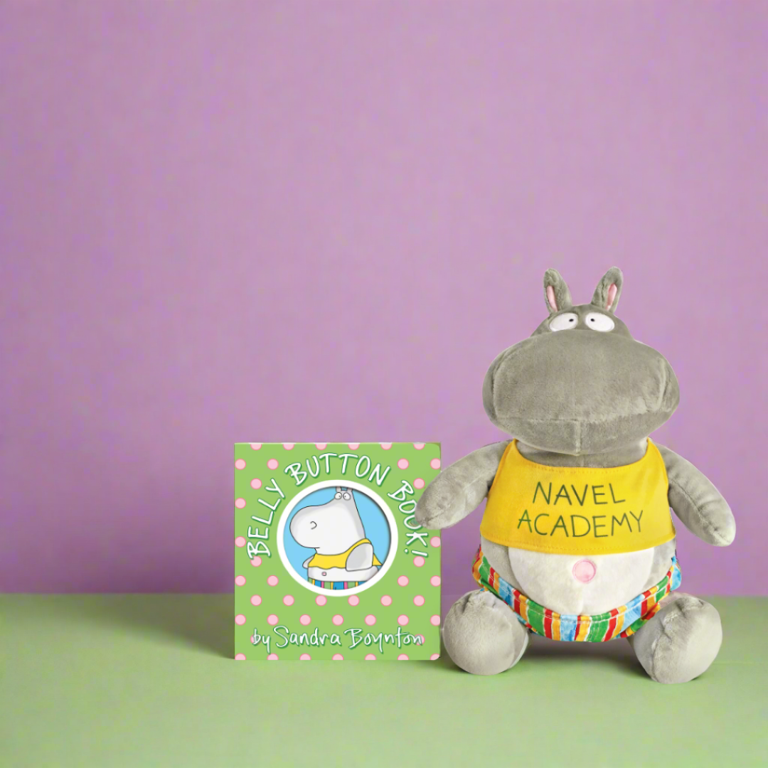 MerryMakers - Wholesale Baby & Toddler Book (0-2) - Belly Button Book! Hippo Plush with board book2