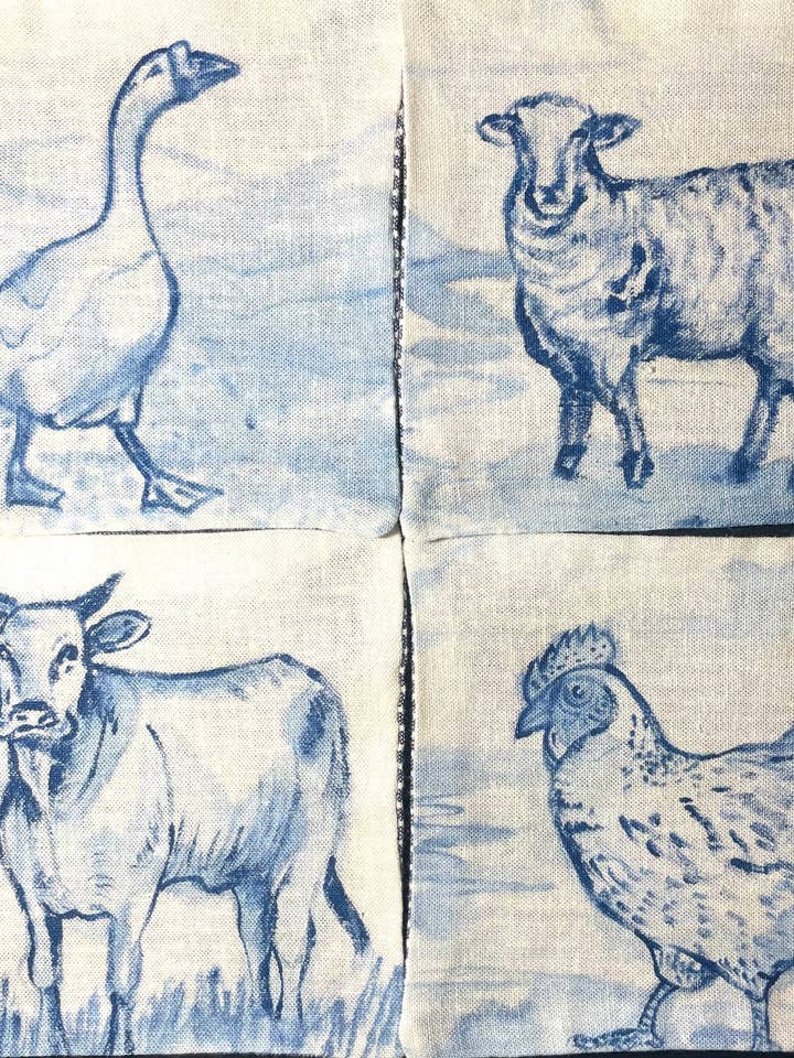 Engelse onderzetterset voor de boerderij voor wholesale door James River Linen