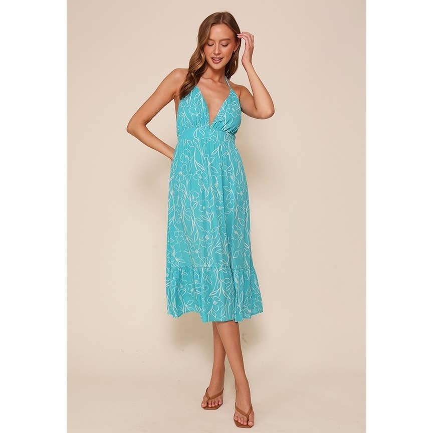 Apolline - Wholesale Dress - Women's - Embrace the allure of the tropics with this mesmerizing slee1