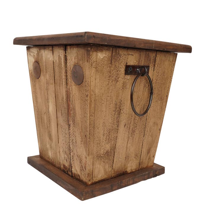 My Amigos Imports - Wholesale Planter Box - Midland Farmhouse Rustic Wood Planter-Garden-Antiqued White
