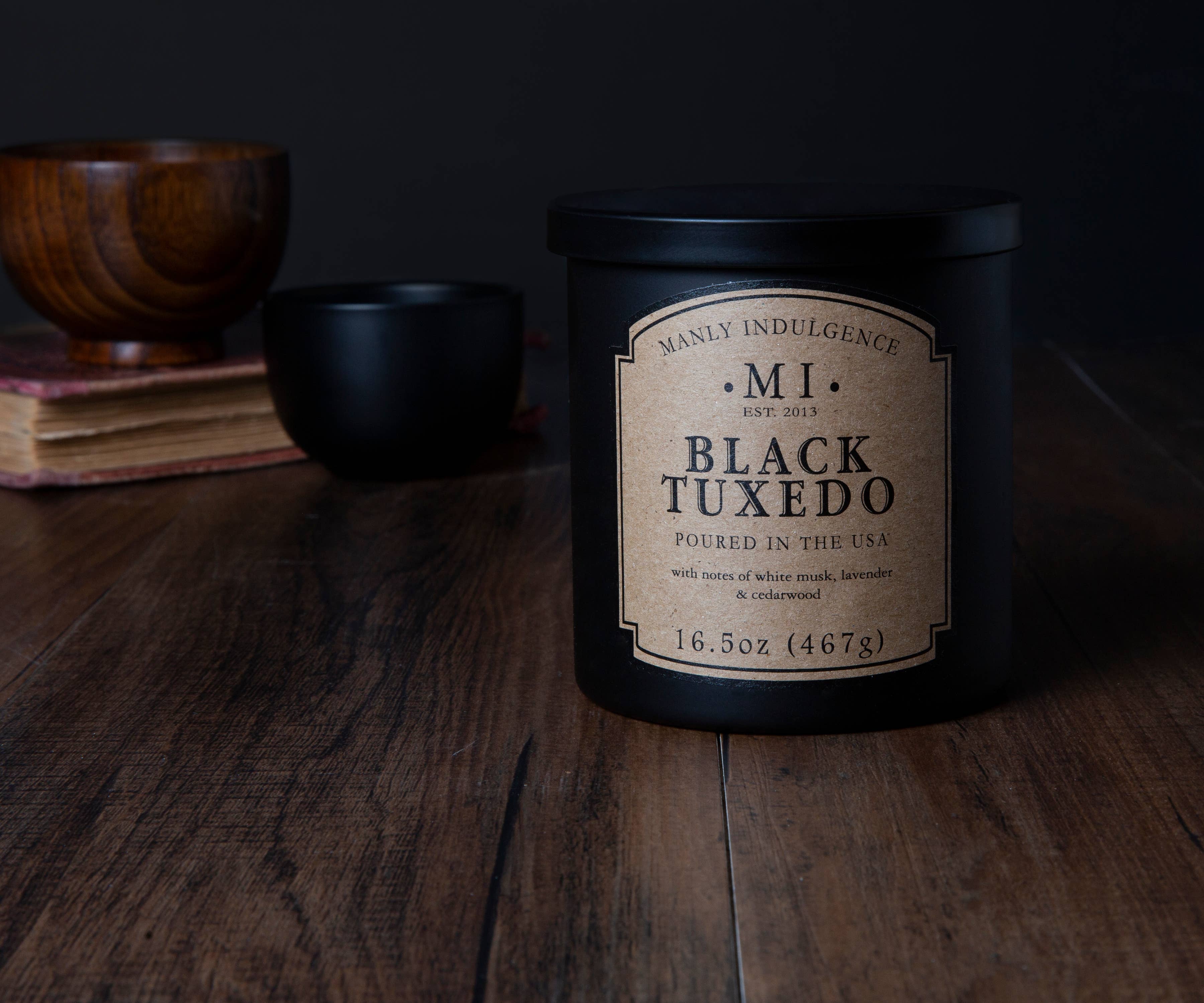 MVP Group International INC - Wholesale Jar/Filled Candle - Manly Indulgence Classic Black Tuxedo, 16.5 oz4