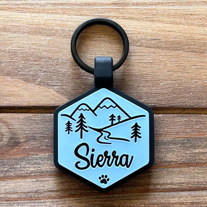 Besties Pets - Wholesale Pet Identification Tag - Dog - Mountain Adventure Silicone Dog ID Tag22