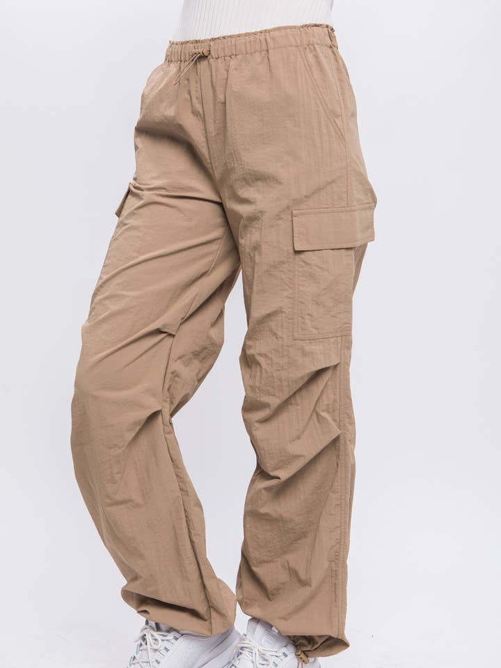 .....SI-25286 Losse Pasvorm Parachute Cargo Broek voor wholesale door 42POPS