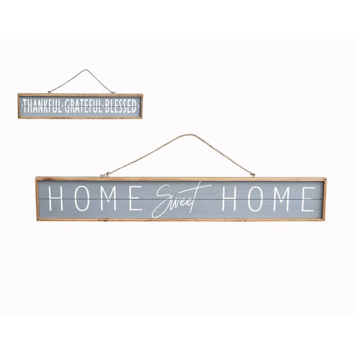 Paris Loft Inc - Wholesale Sign - 2 Sides Wood Wall Sign with String and Inspirational Sayings
