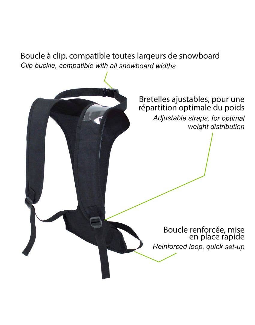 Black Surfback - Carry Your Surfboard Hands-Free for wholesale on Faire3