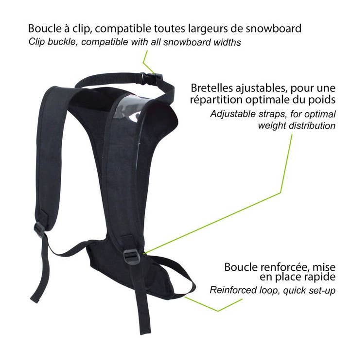 Black Surfback - Carry Your Surfboard Hands-Free for wholesale on Faire3