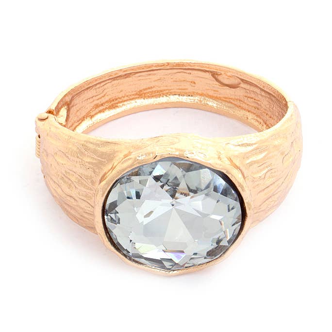 OVAL KRISTALL METALLARMBAND, JB 10035 för wholesale av JOIA ACCESSORIES