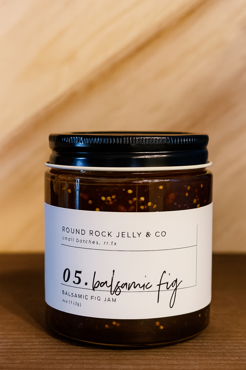Round Rock Jelly & Co - Wholesale Jam/Jelly - Balsamic Fig Jam 1