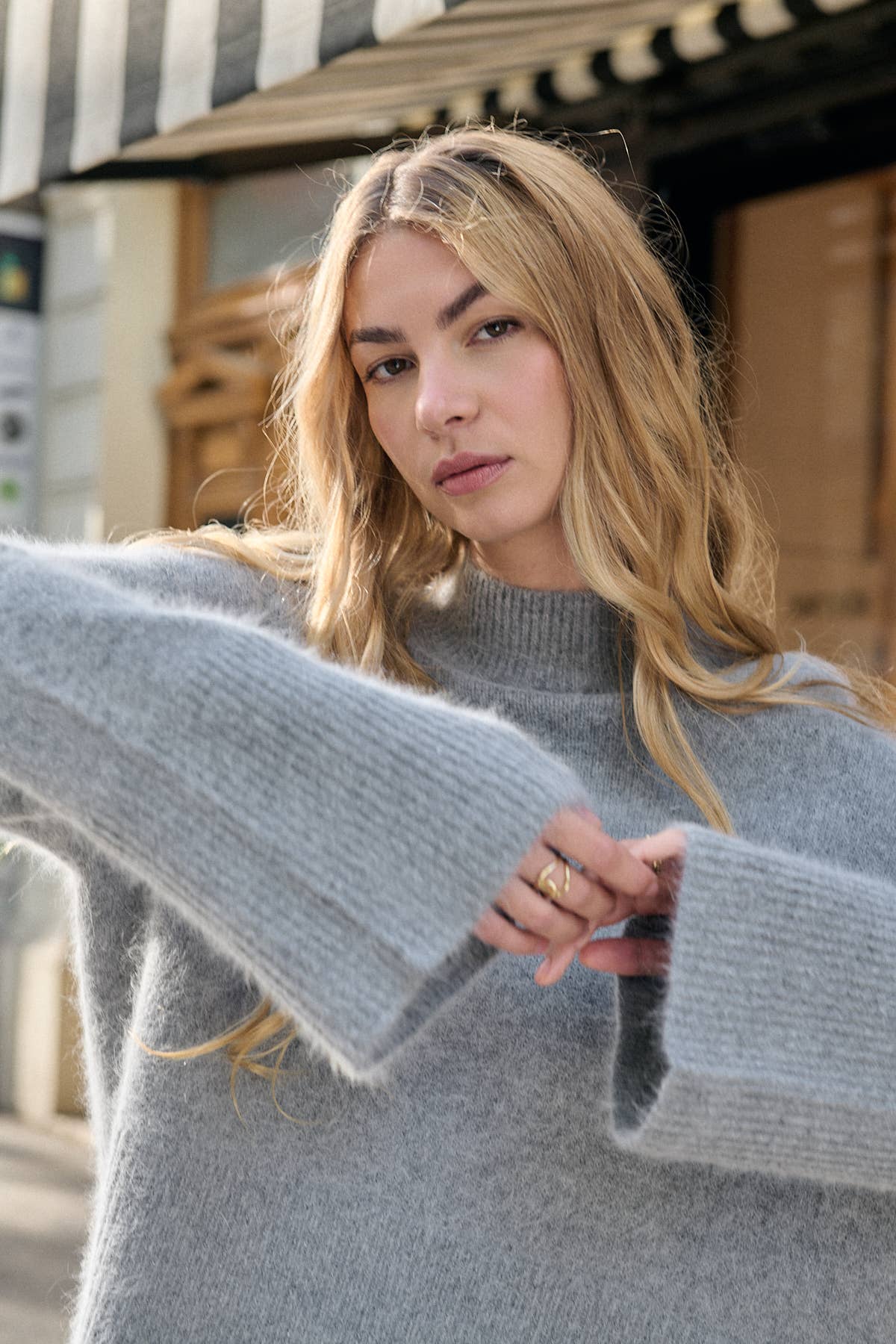 Nathael Paris – wholesale Pullovertröja - Dam – Angorapolo med hög krage7