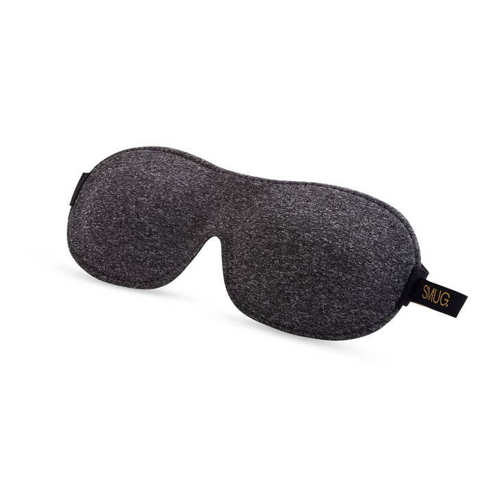 Contoured 3D Blackout Sleep Mask - Dark Grey Marl for wholesale by Smug