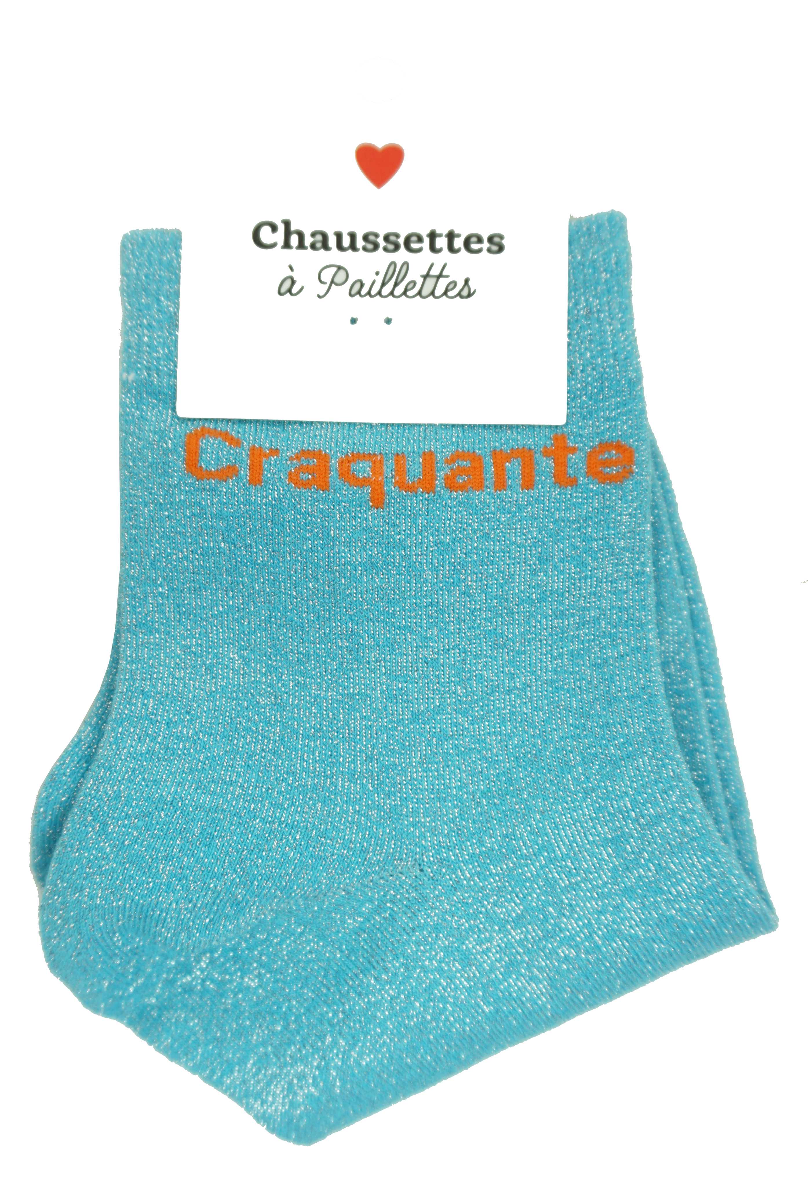 Anais - Vente Chaussettes – femme - Paire de chaussette à paillette message12